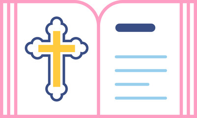 Fototapeta premium llustration vector icons about religion