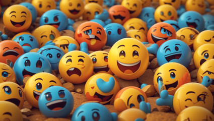 smiley faces emojy