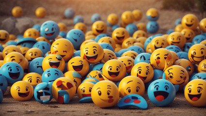 smiley faces emojy