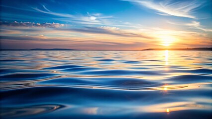 Obraz premium Soft focus on water surface creating a serene and tranquil effect