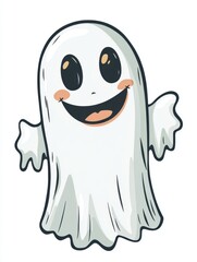 Obraz premium Halloween characters white background