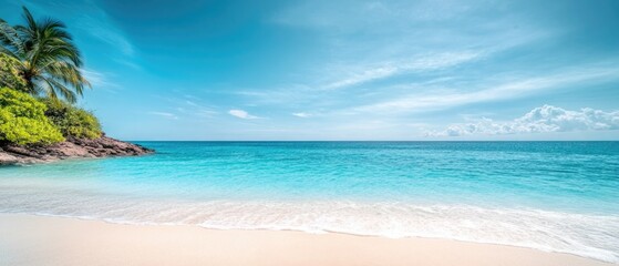 Fototapeta premium Vacation on a deserted island in the tropics