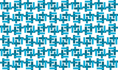 Green blue strip block abstract background with squares strip of blue rectangle block strip seamless repeat pattern, replete patter image design for fabric printing or wallpaper