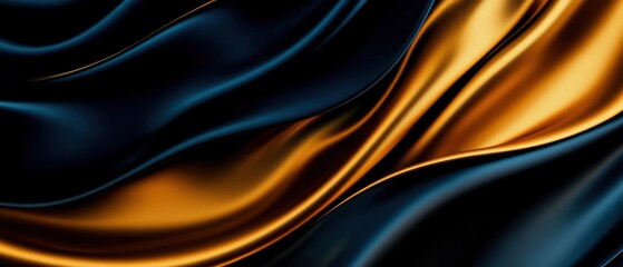 Fototapeta premium Abstract gradient with soft transitions of gold, navy, and deep burgundy, infused with the rhythmic geometry of Art Deco and the sleek lines of modernism