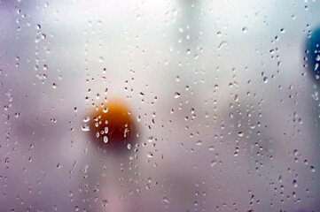 water dew drops on the glass