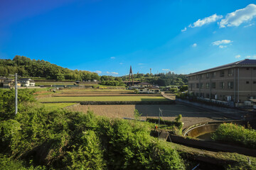 scenic rural landscape characteristic of the Oita countryside May 15 2024