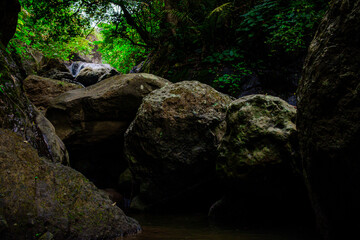 view at one of the water sources in the cool countryside