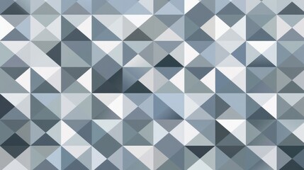 Fototapeta premium This geometric pattern showcases a diamond grid design in a cool gray palette, ideal for modern decor or digital projects