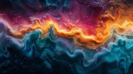 a mixture of different colors of flow