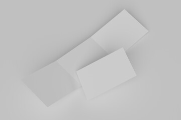 A4 Landscape Trifold Brochure Mockup