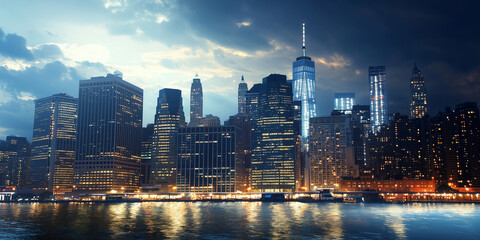 Obraz premium New York City at Night 