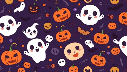 halloween seamless background