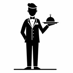 Waiter Black silhouette