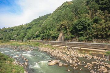 May 15 2024 a picturesque countryside scene from the Oita region