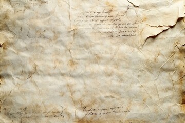 weathered paper background, antique manuscript texture as wallpaper , ai