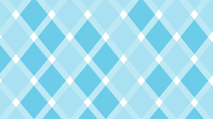 This flat style illustration features a geometric pattern of diamonds in varying shades of sky blue, perfect for trendy design projects, background
