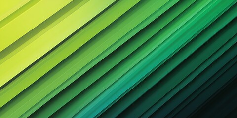 Obraz premium Green and lime spread shape gradient striped background.