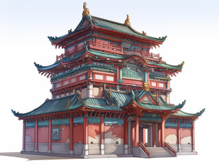 Obraz premium chinese temple architecture