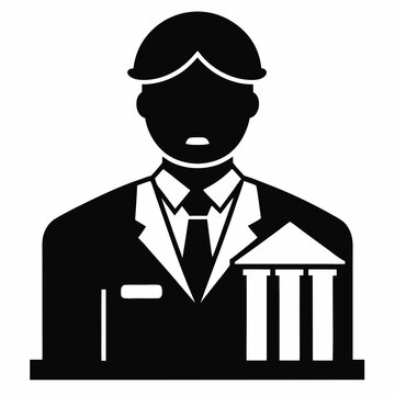 recommend clip art: Banker Black silhouette