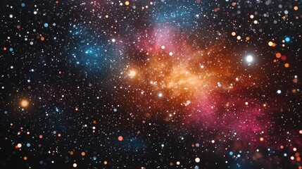 Fototapeta premium High definition star field background in 3D cartoon rendering Colorful outer space texture of a starry night sky