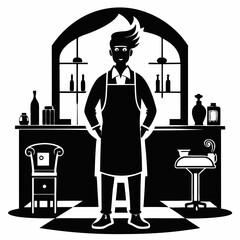 Barber Black silhouette