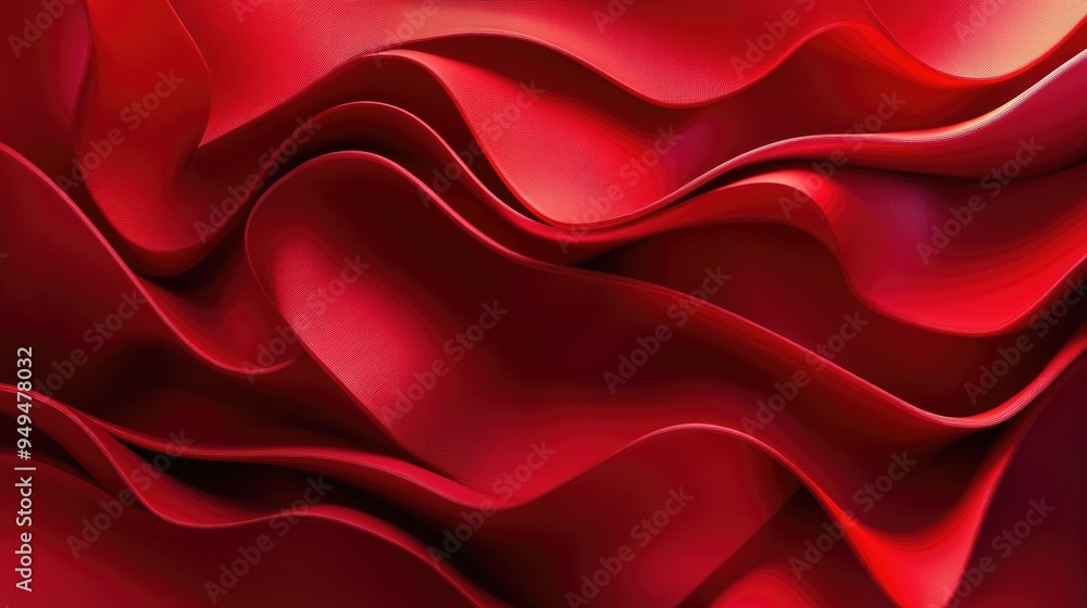 Poster red abstract backdrop featuring a dynamic arrangement of shapes