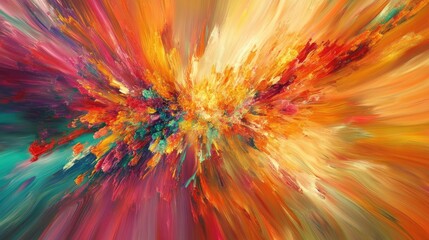 Luminous Burst series featuring a dynamic background showcasing the vibrant movement of bright abstract elements
