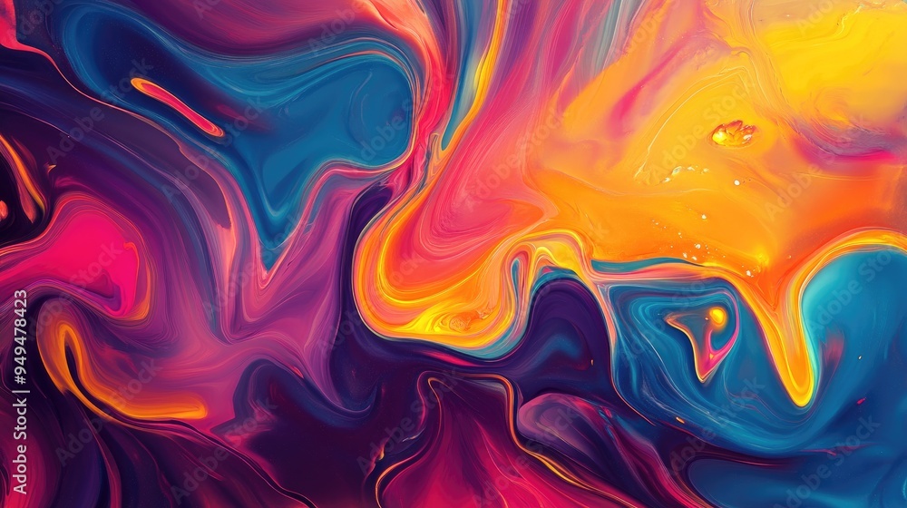 Poster web background design featuring abstract patterns and vibrant colors for creative projects and digit