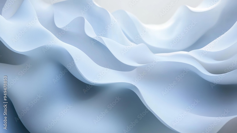 Poster dynamic gradient abstract background in white tones