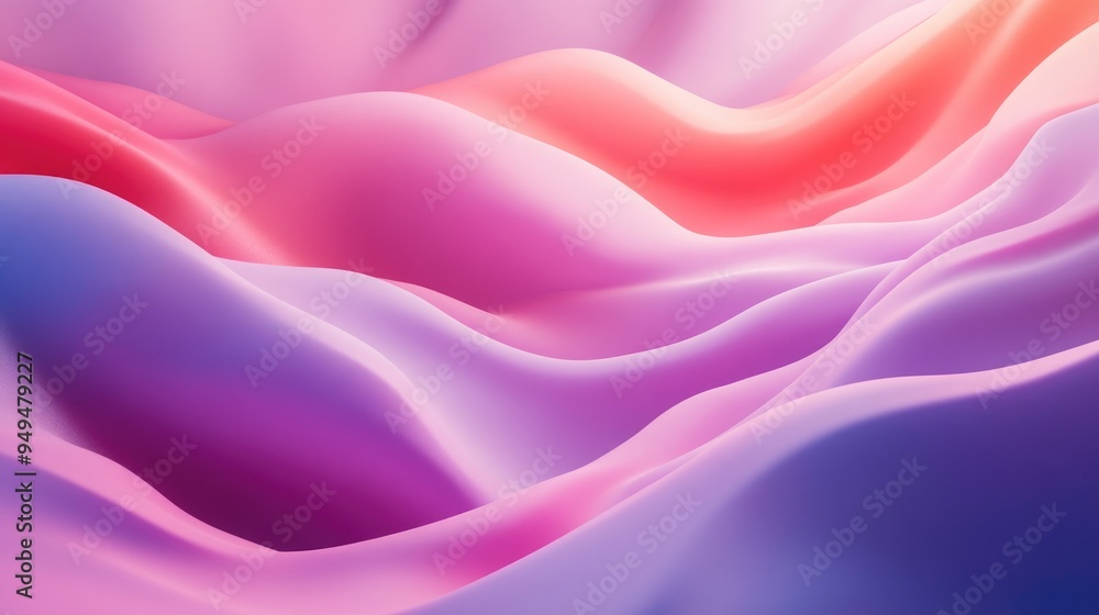 Poster Minimalistic abstract background 3D illustration and rendering