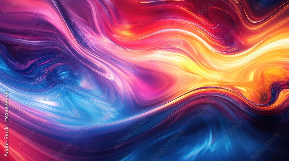 Poster vibrant and dynamic abstract backdrop