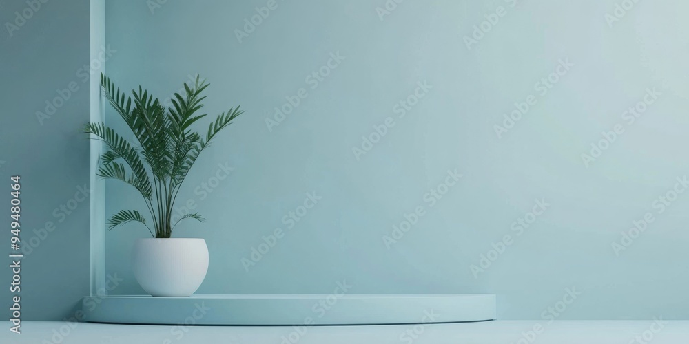 Aufkleber Elegant minimalistic background 3D illustration 3D rendering