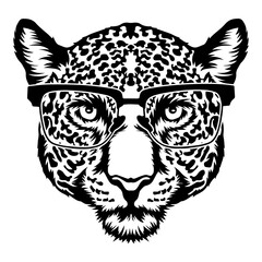 Jaguar In Glasses