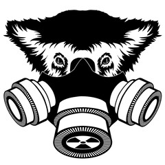 Koala In Gas Mask