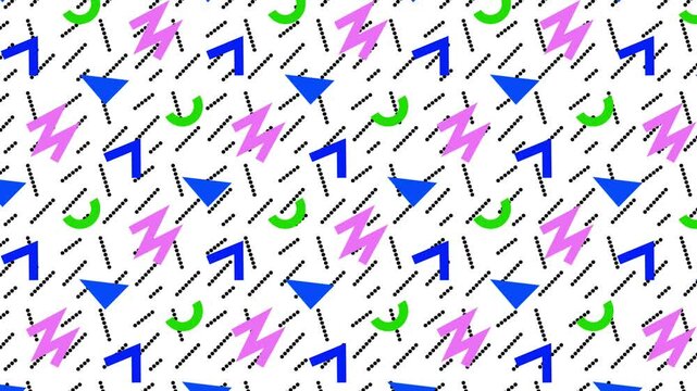 Shapes pattern of texture looping background