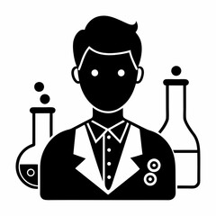 Chemist Black silhouette