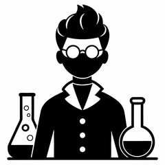 Chemist Black silhouette