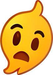 Fototapeta premium sad emoticon in a yellow shirt