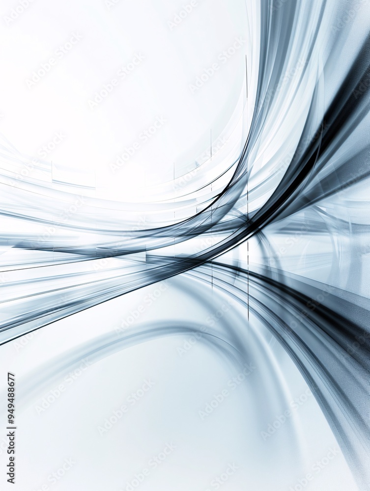 Poster minimalistic technology abstract background with clean lines and futuristic shapes, representing mod