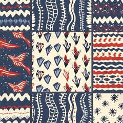 Obraz premium retro seamless pattern