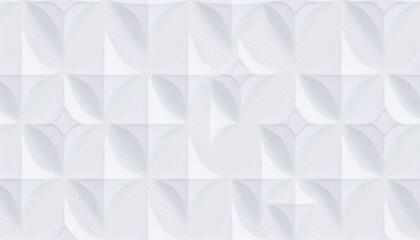 Fototapeta premium Modern 3d abstract white silver geometric rippled universal background for business presentation. Abstract elegant seamless pattern. Minimalist empty triangular BG.
