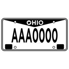 Ohio Licence Plate