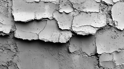 Obraz premium Cracked and Peeling Wall Texture Generative AI