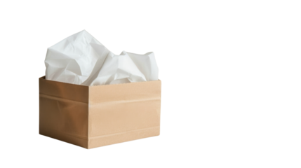 Tissue box isolated on white background