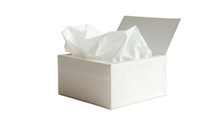 Tissue box isolated on white background