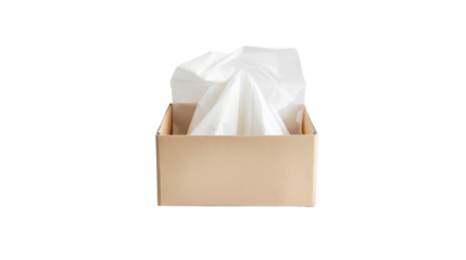 Tissue box isolated on white background