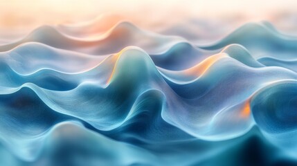 Obraz premium Abstract Waves Texture Generative AI