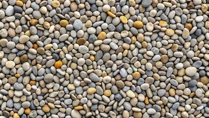 Colorful Mix of Small Pebbles in Various Shades for Natural Backdrop