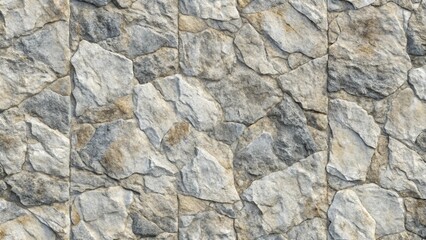 Obraz premium Intricate Pattern of Irregular Grey Stone Shapes for Abstract Background