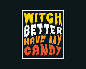 Vector Halloween t-shirt design, Best Halloween t-shirt design for Halloween day, happy Halloween October 31 t-shirt design template.